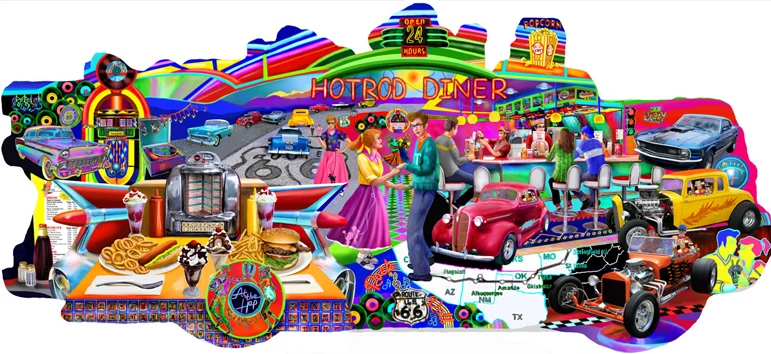 Hot Rod Diner (Shaped)
