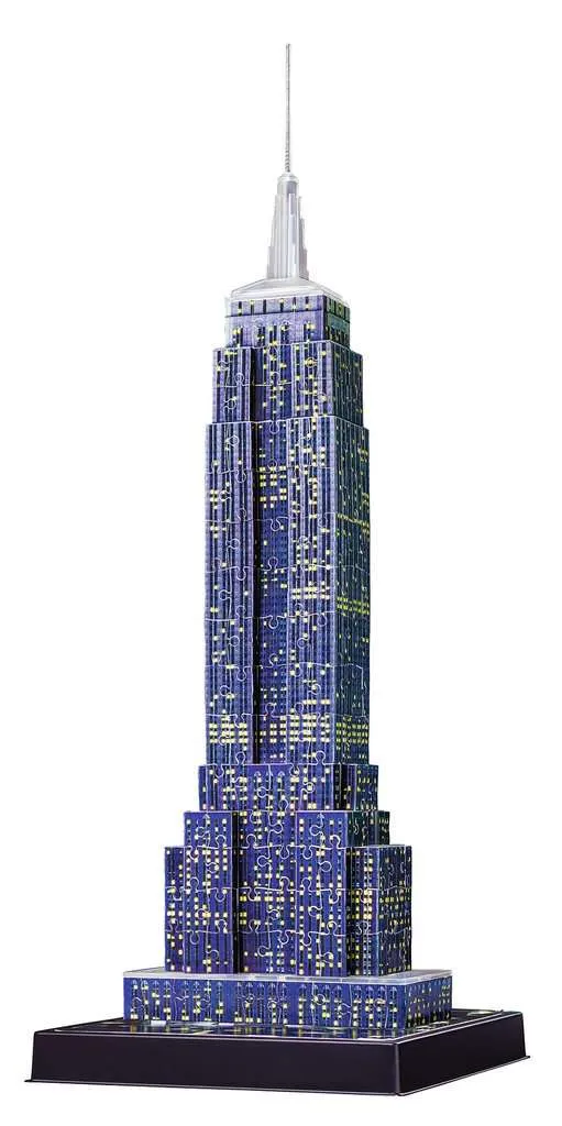 Ravensburger Empire State Building - Night Edition (3D w/ Coloured LED Lights)