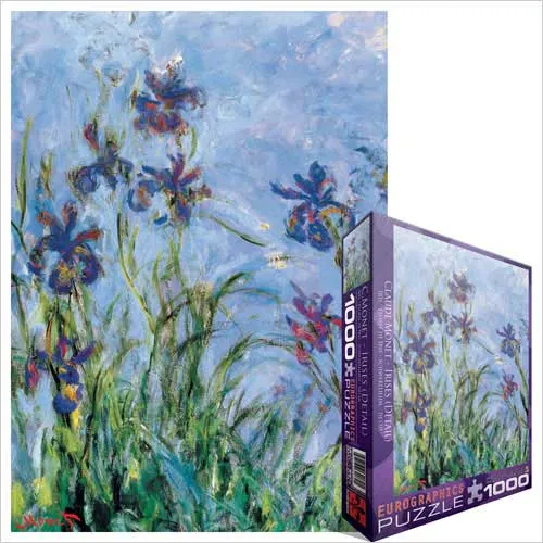 Irises by Claude Monet