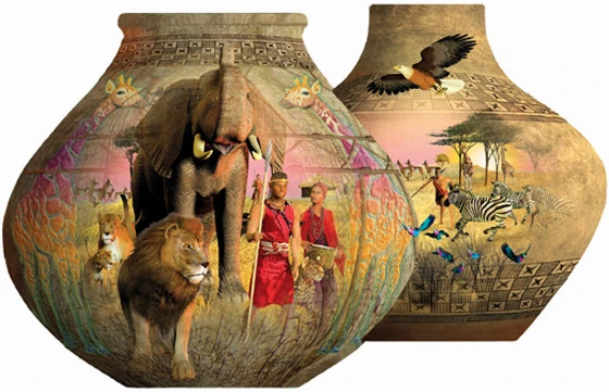 African Pots (Shaped)