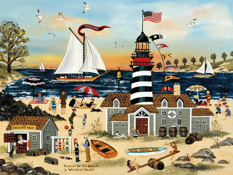 Beacon on the Beach, Jane Wooster Scott