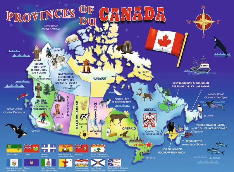 Ravensburger Map of Canada (100 XXLpcs)