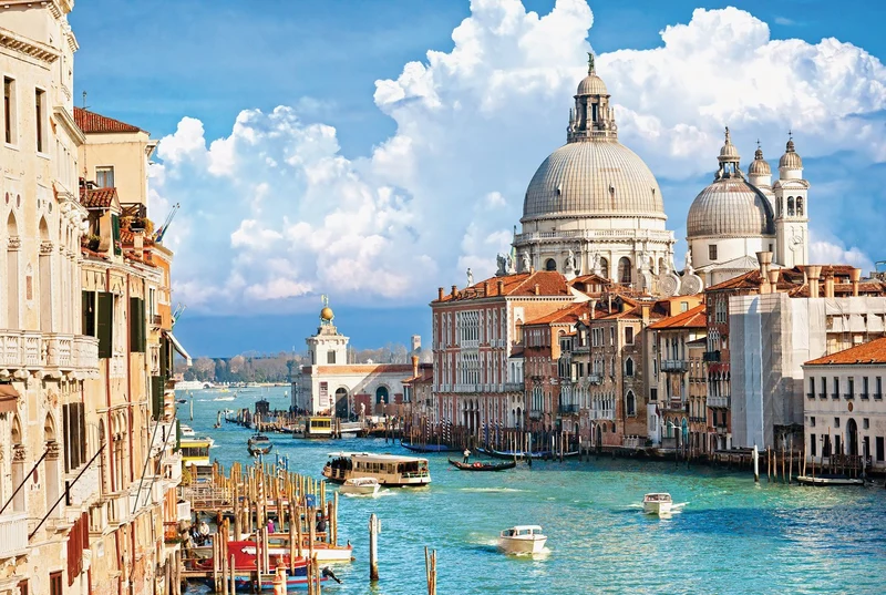 Venice with the Grand Canal in Italy