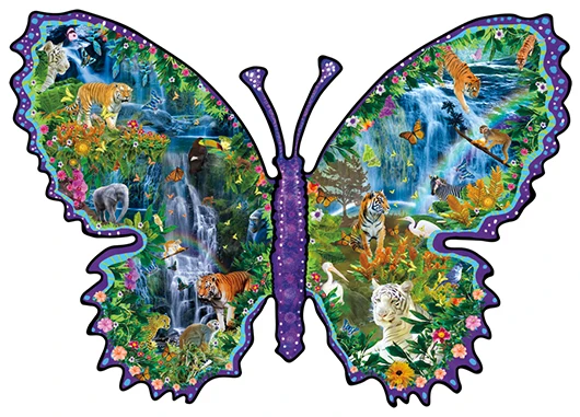 Rainforest Butterfly (Shaped)
