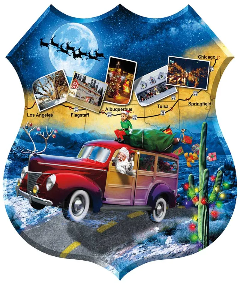 Santa's Highway (Shaped)