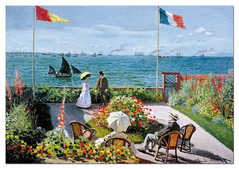 The Terrace at Sainte-Adresse, Claude Monet