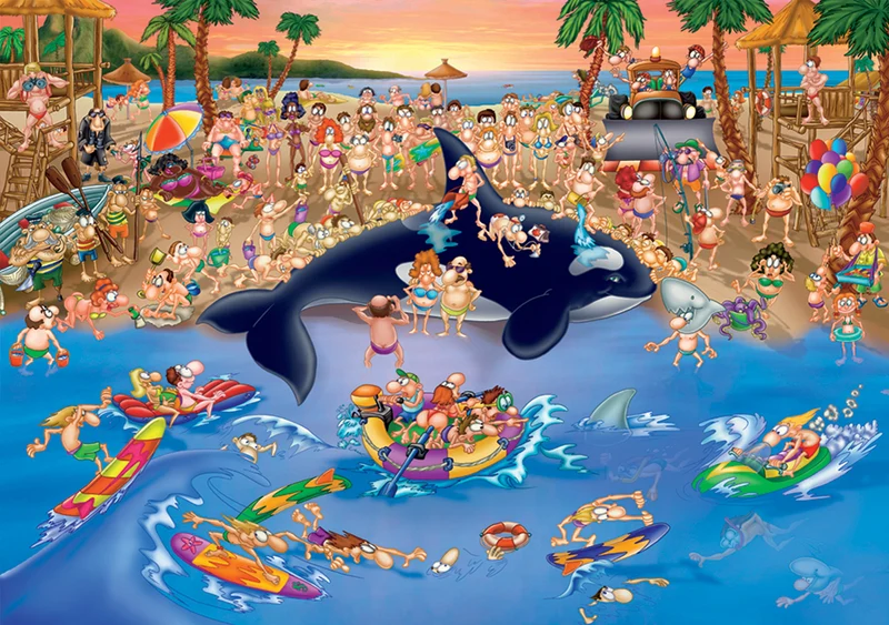 Seaside Antics - Cartoon Collection